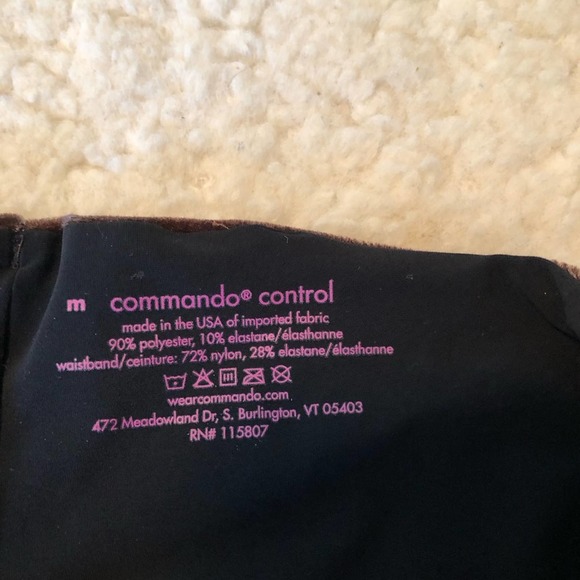 Commando Control Brown Velvet Leggings - Picture 6 of 8